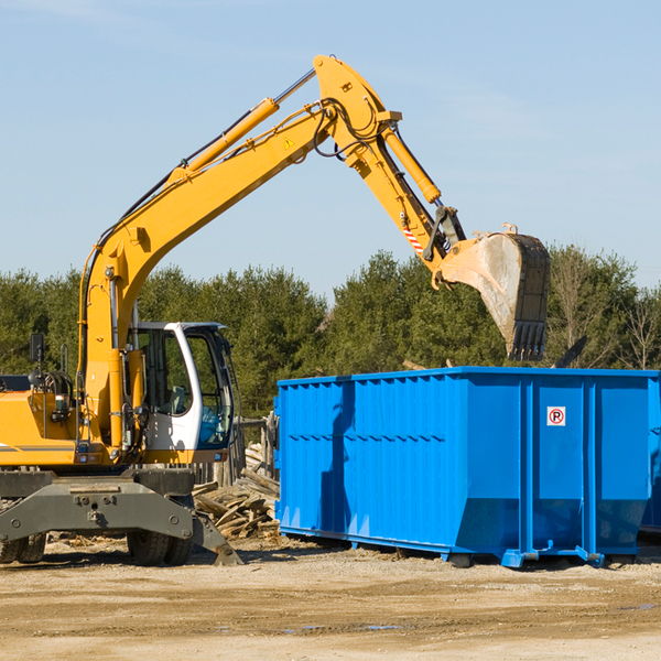 what are the rental fees for a residential dumpster in Rescue CA